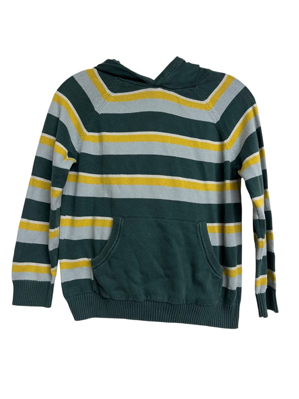 Kids Hanna Andersson Striped Hooded Knit Top Sweatshirt Cozy